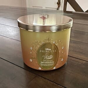 Bath & Body Works Disney Princess Belle Candle - Gold and Brown